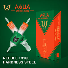 AVA AQUA Cartridge Needles 10pcs - Round Shaders Medium Taper